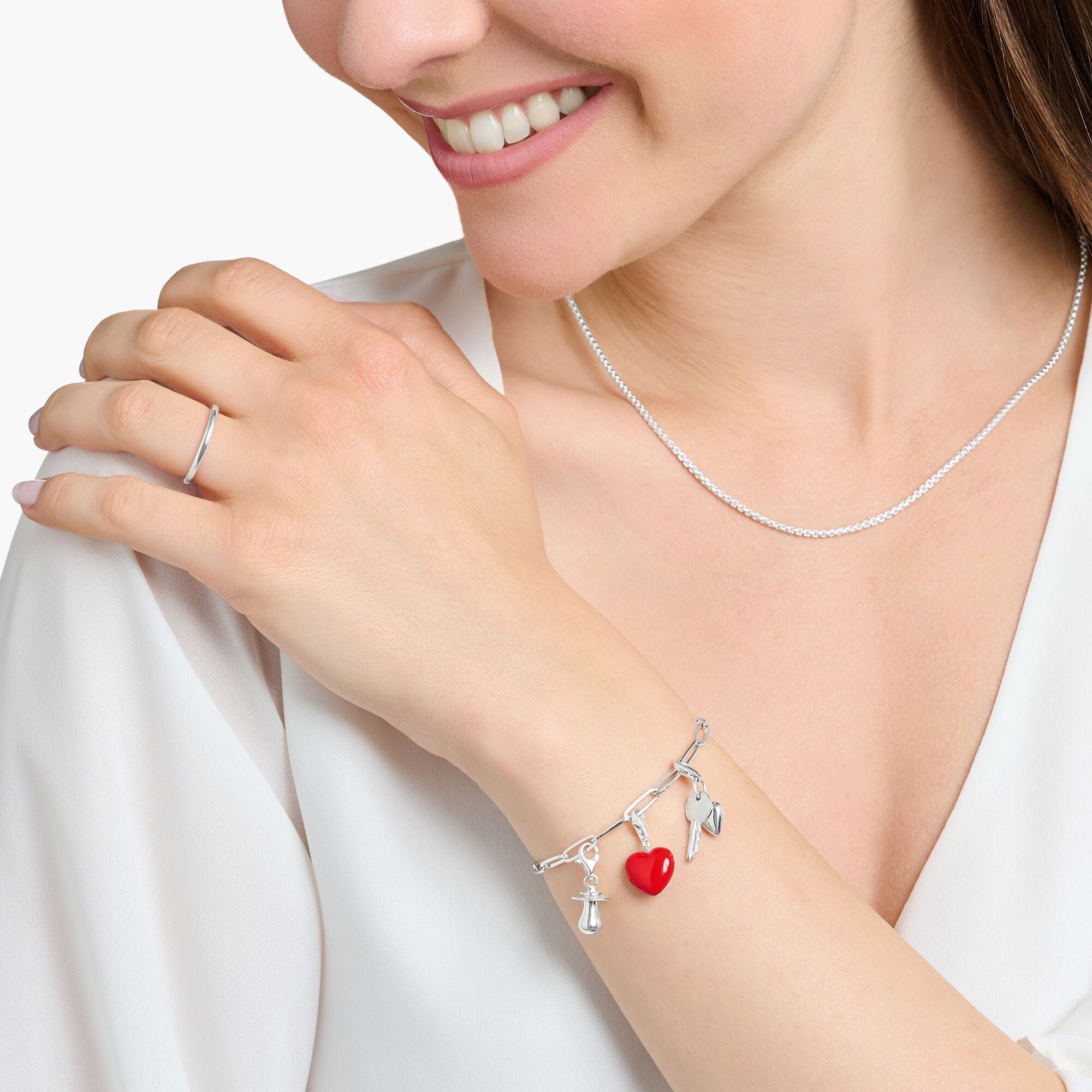 Charm-Anhänger Schnuller silber - PERDONA