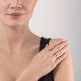 Brilliant Square small Ring silber rosa - PERDONA