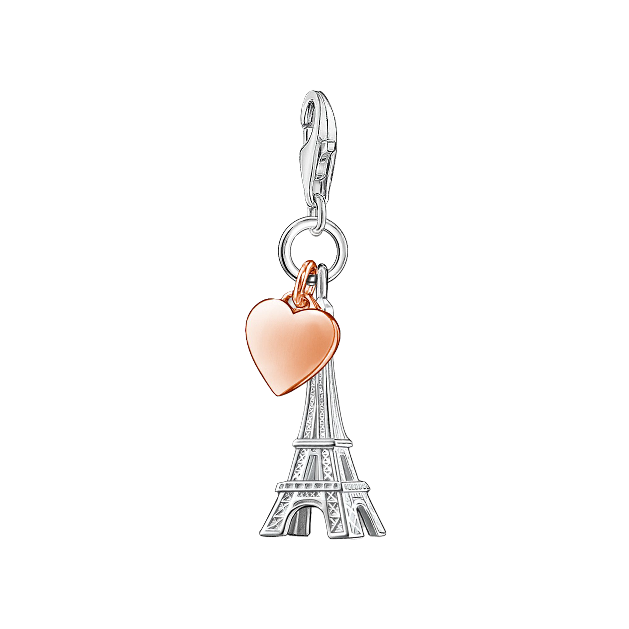 Charm-Anhänger Eiffelturm mit Herz - PERDONA