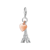 Charm-Anhänger Eiffelturm mit Herz - PERDONA