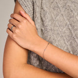 Armband mit Zirkonia in glatter Fassung 585er Weißgold - PERDONA