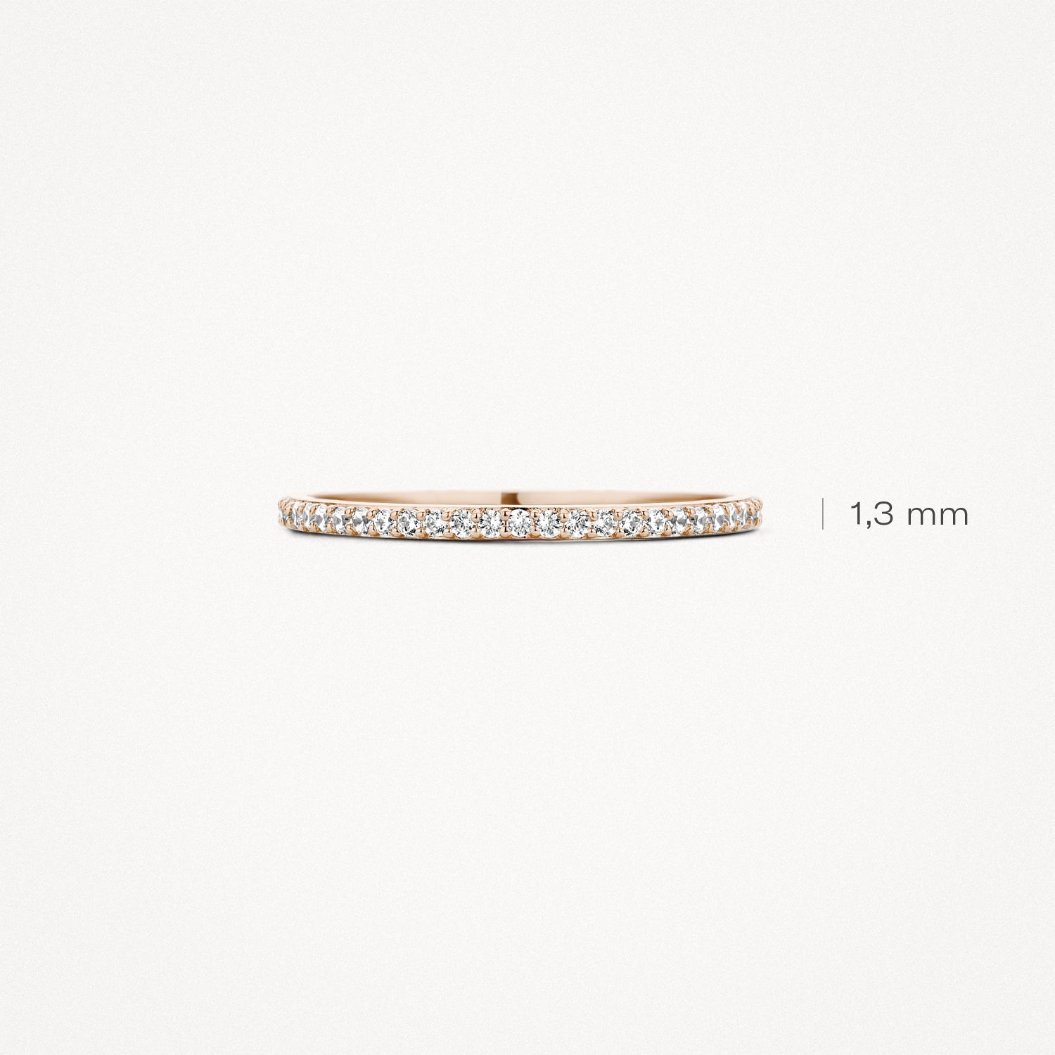 Zirkonia-Ring Rosegold - PERDONA