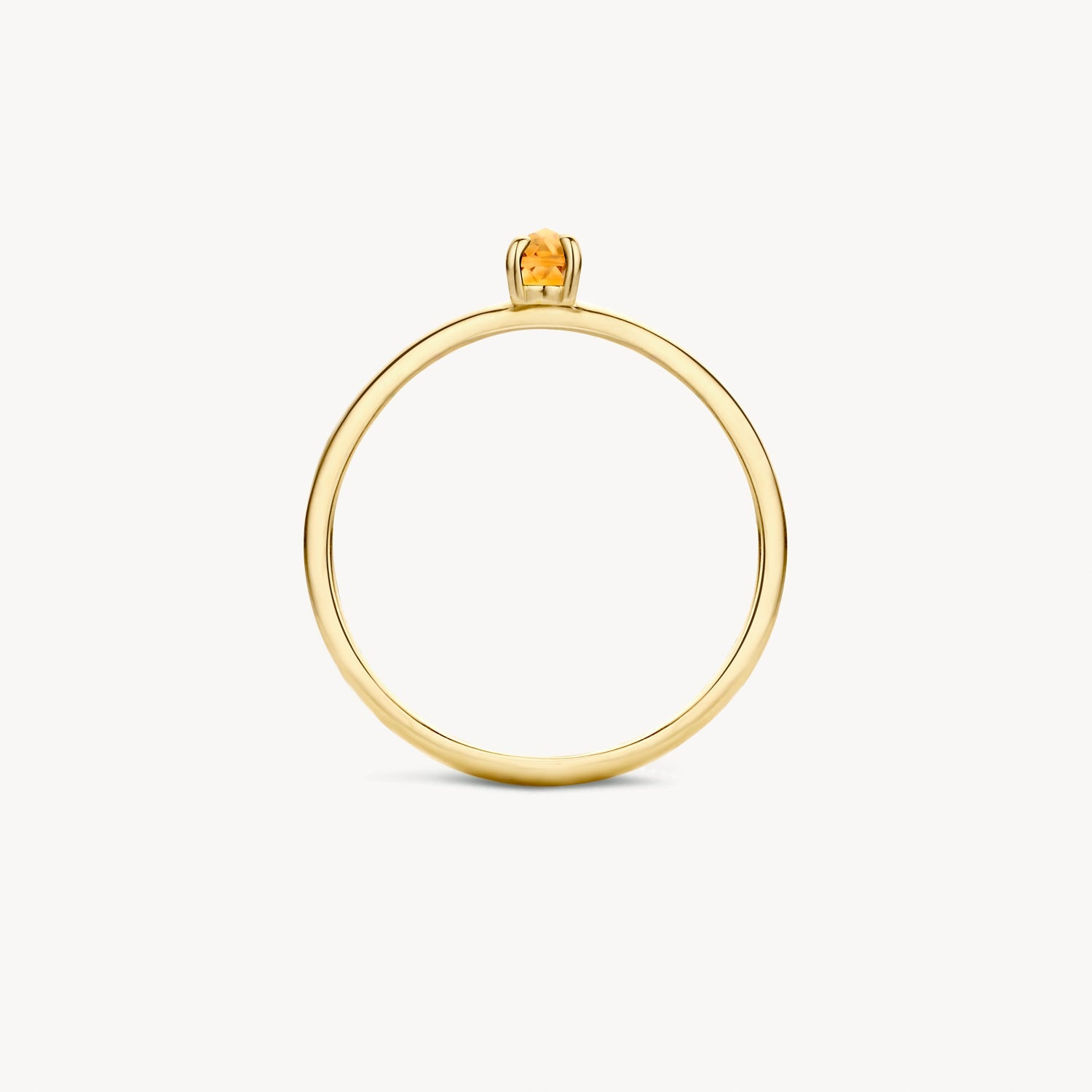 Ring mit ovalem Citrin - PERDONA