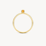 Ring mit ovalem Citrin - PERDONA