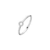 Ring mit Kreis aus Pavé-Zirkonia - PERDONA
