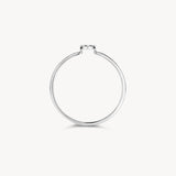 Ring mit Kreis aus Pavé-Zirkonia - PERDONA