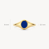 Ring mit eingelassenem Lapislazuli - PERDONA