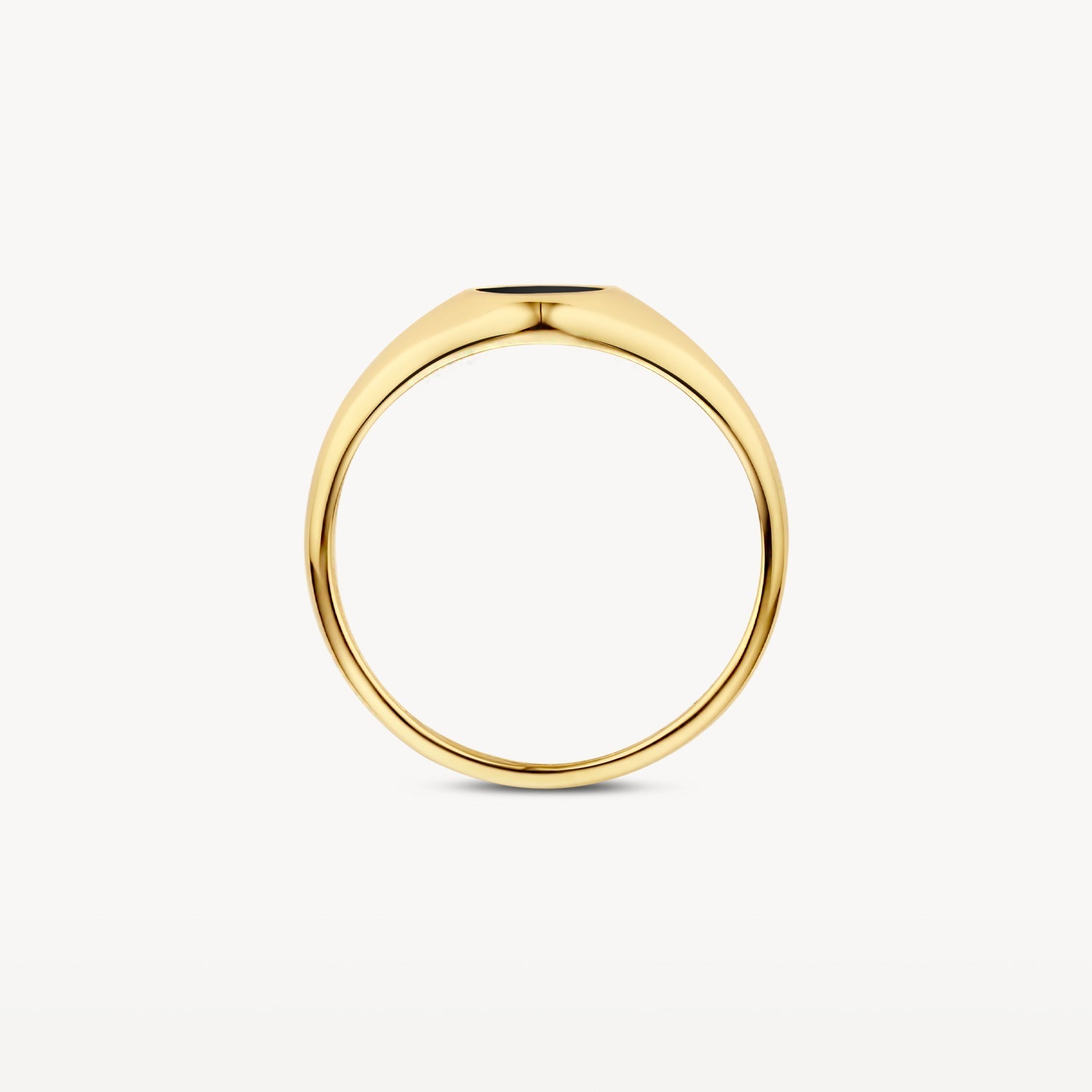 Ring mit eingelassenem Onyx - PERDONA