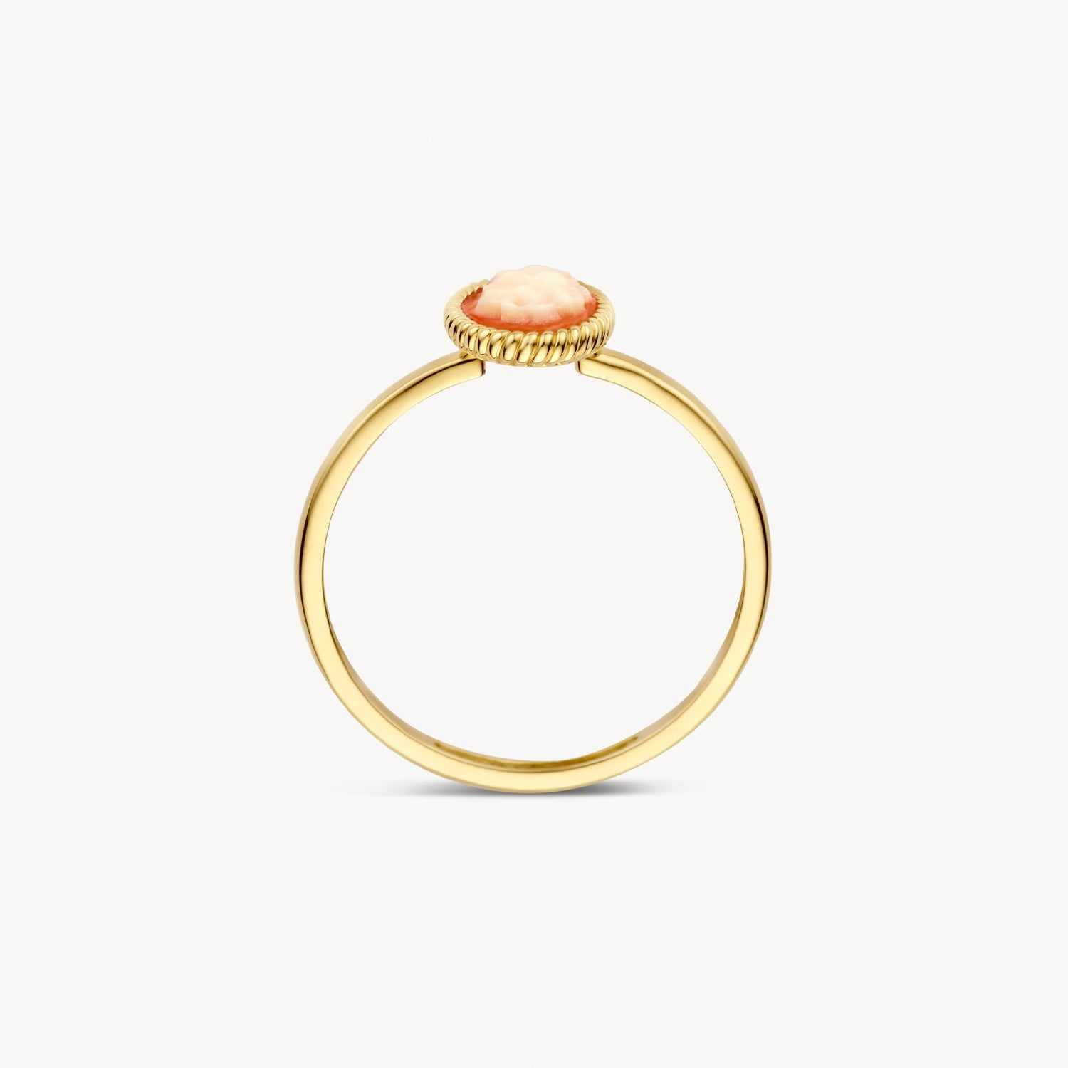 Ring mit Kamee in Kordeloptik - PERDONA