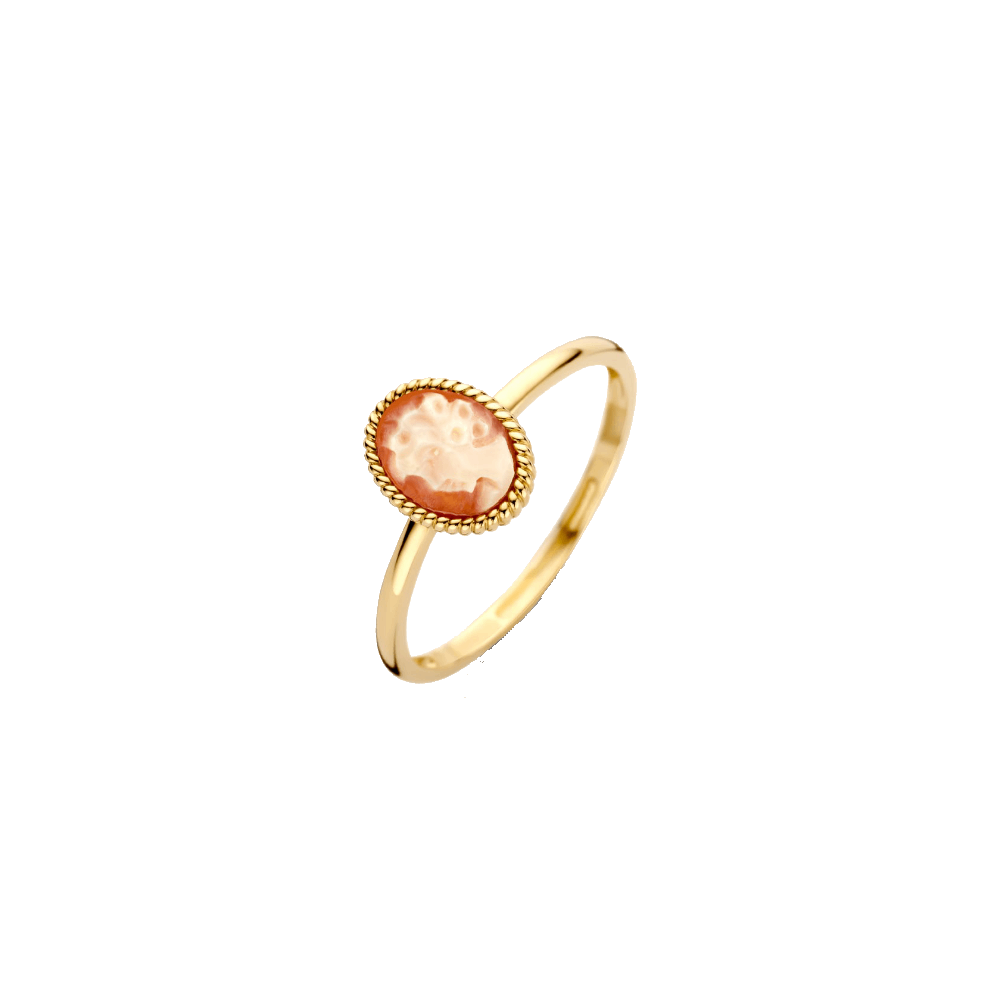 Ring mit Kamee in Kordeloptik - PERDONA