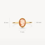 Ring mit Kamee in Kordeloptik - PERDONA