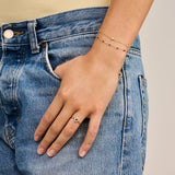 Ring mit Schweizer Blautopas und Zirkonia in Pavé-Fassung - PERDONA