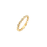 Ring mit geflochtenem Design und Kanalfassung - PERDONA