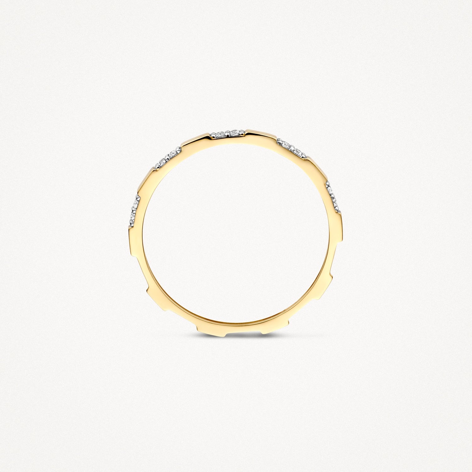 Ring mit unterbrochener Pavé-Fassung - PERDONA