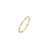 Ring mit unterbrochener Pavé-Fassung - PERDONA
