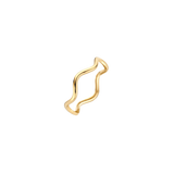 Ring im Wellendesign mit glatter Oberfläche - PERDONA