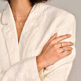 Ring im Wellendesign mit Kordeloptik - PERDONA