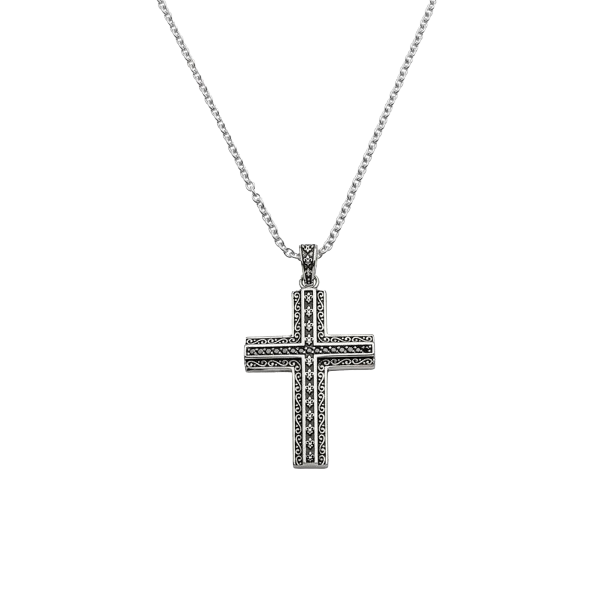 Stahlhalskette Kreuz - PERDONA