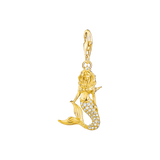 Charm-Anhänger Meerjungfrau gold