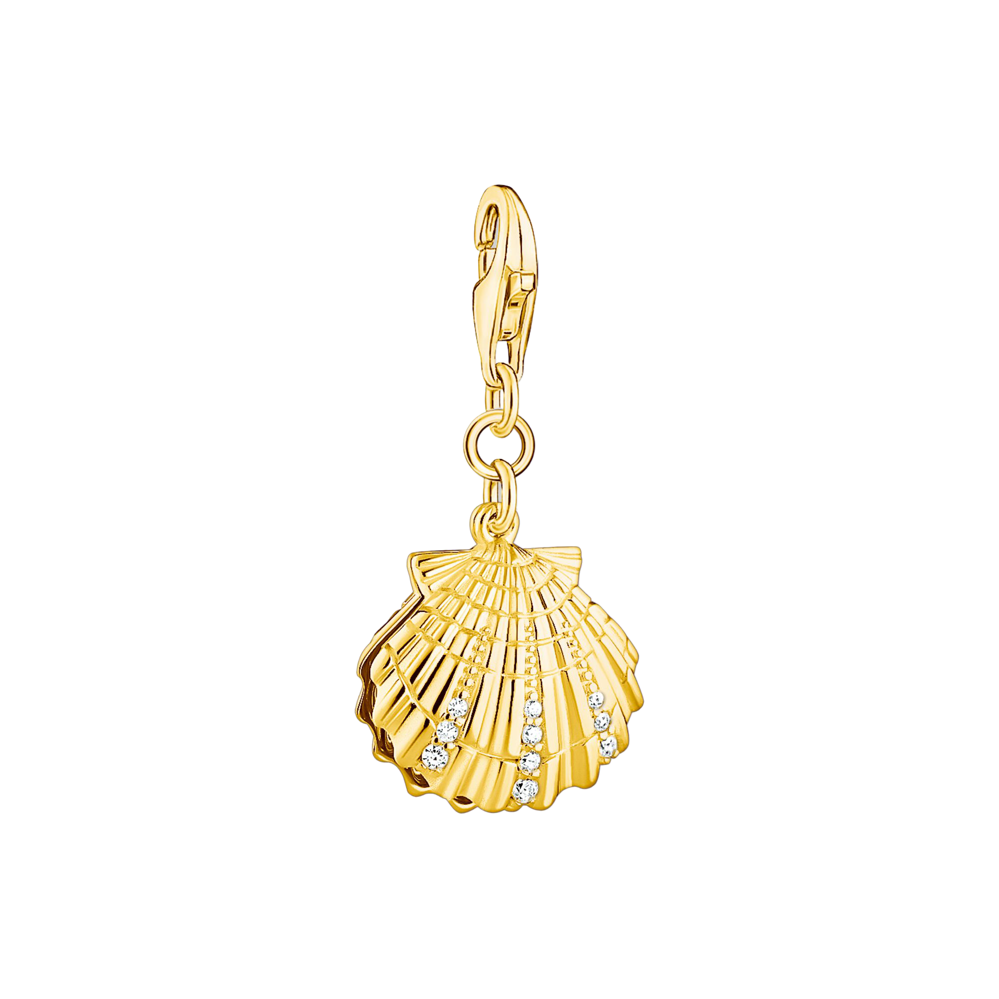 Charm-Anhänger Muschel gold - PERDONA