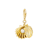 Charm-Anhänger Muschel gold - PERDONA