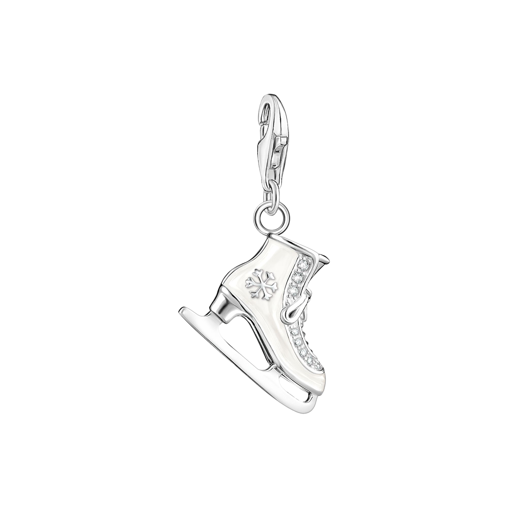 Charm-Anhänger Schlittschuh silber - PERDONA
