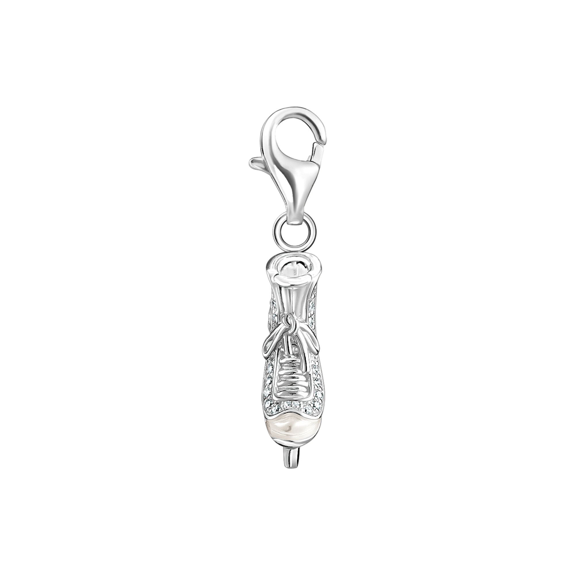 Charm-Anhänger Schlittschuh silber - PERDONA