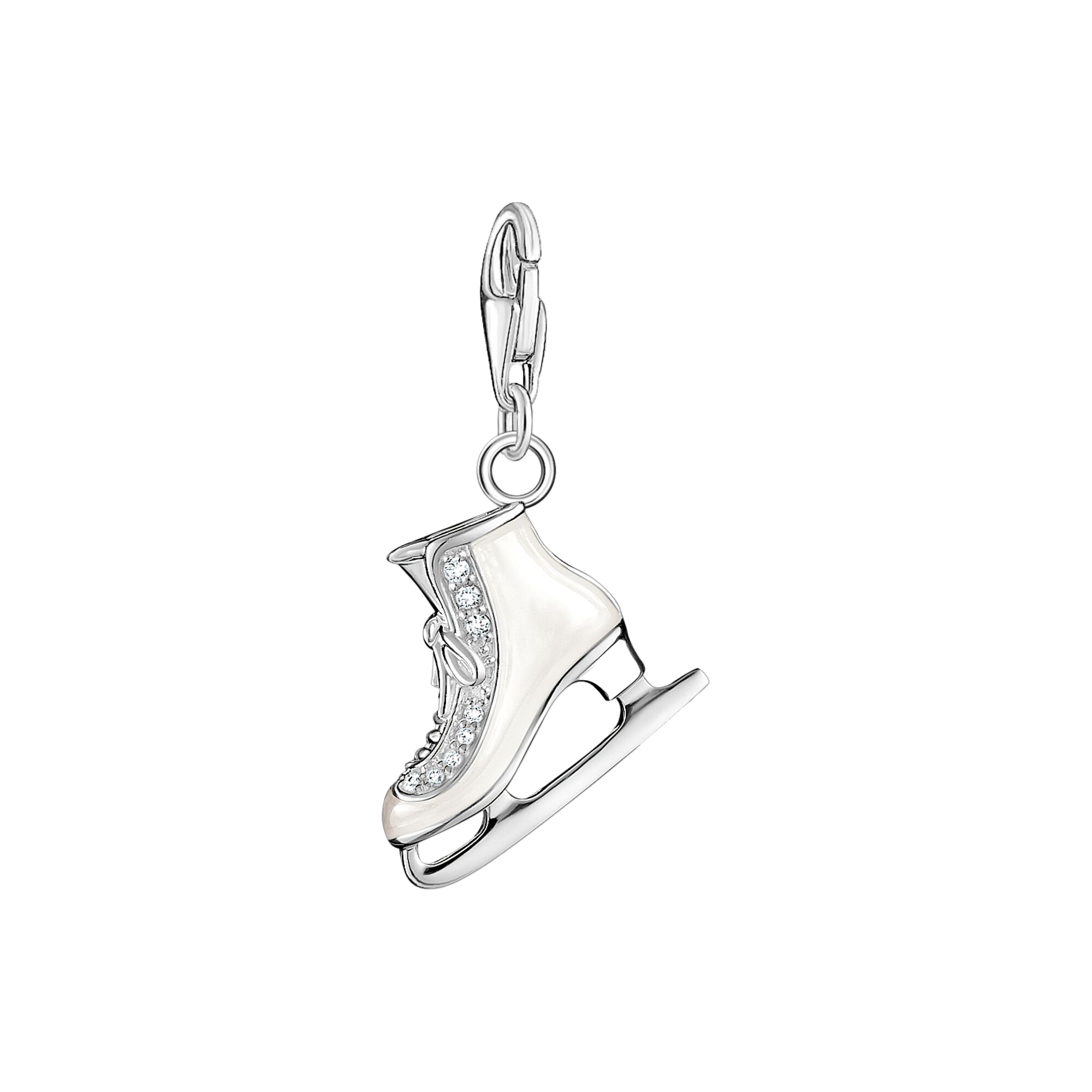 Charm-Anhänger Schlittschuh silber - PERDONA