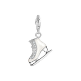 Charm-Anhänger Schlittschuh silber - PERDONA