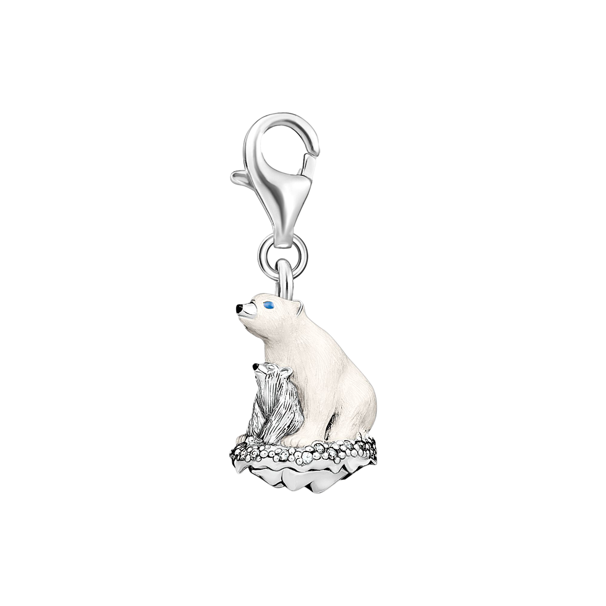 Charm-Anhänger Eisbären silber - PERDONA
