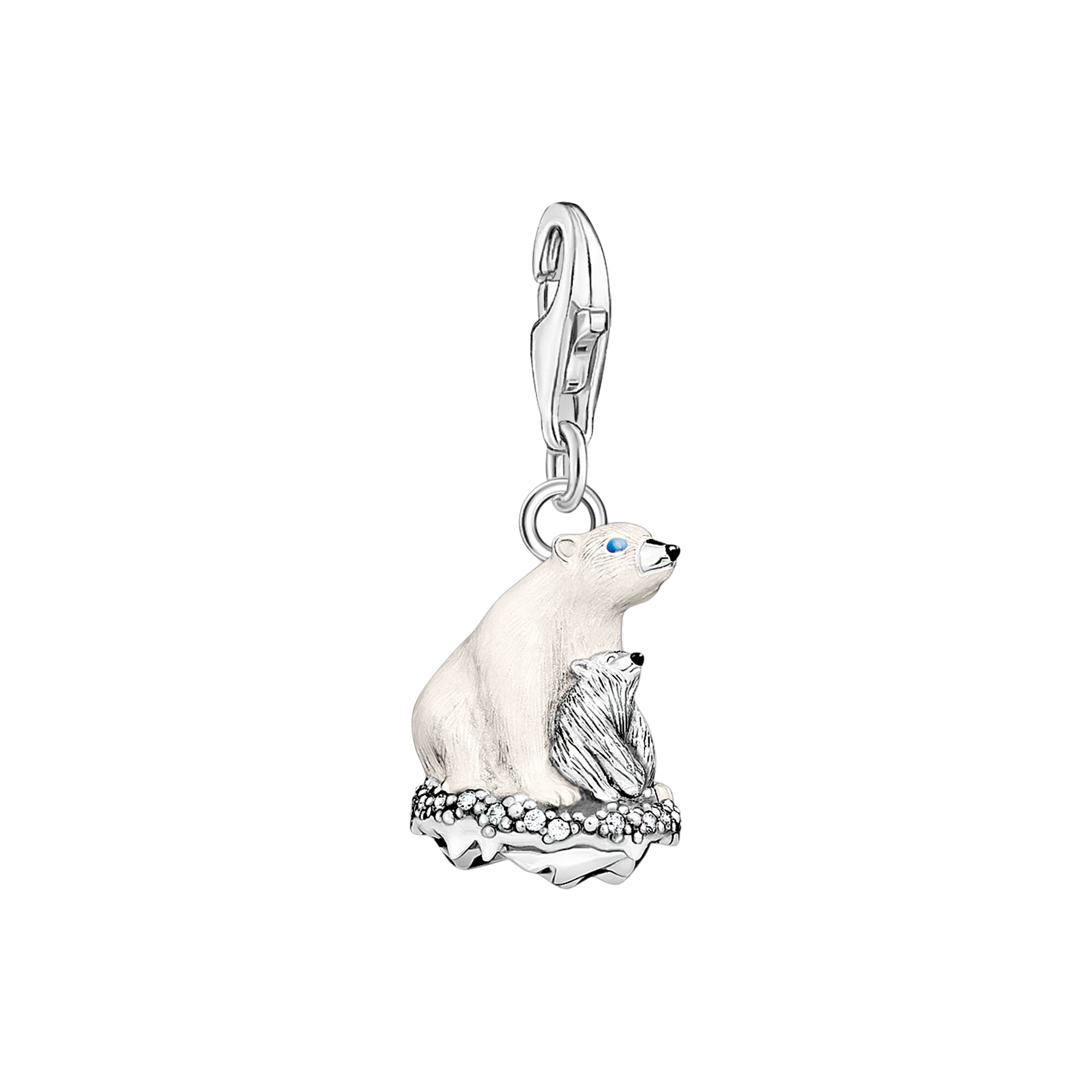 Charm-Anhänger Eisbären silber - PERDONA