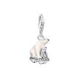 Charm-Anhänger Eisbären silber - PERDONA