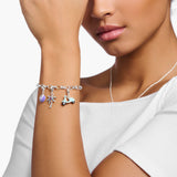 Charm-Anhänger violetter Yin & Yang Silber - PERDONA