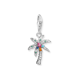 Charm-Anhänger bunte Palme Silber - PERDONA