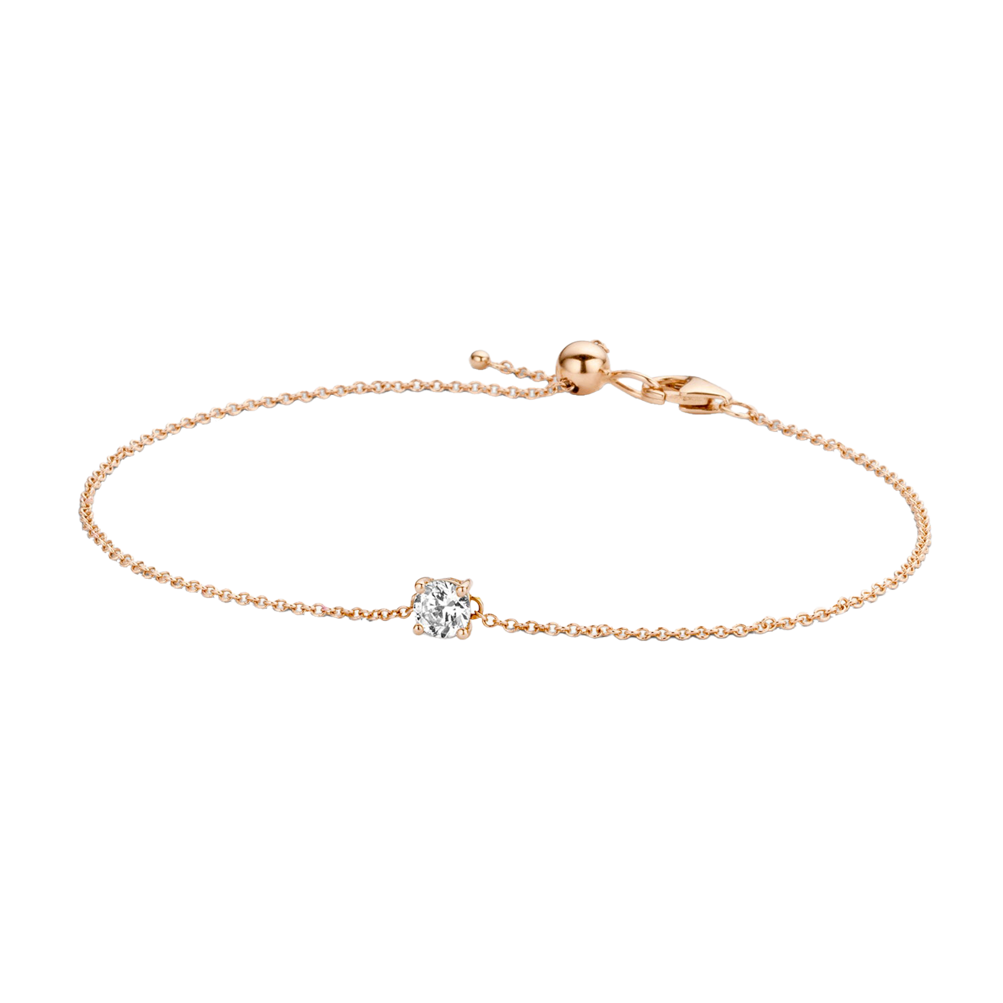 Armband mit Zirkonia 585 Roségold - PERDONA