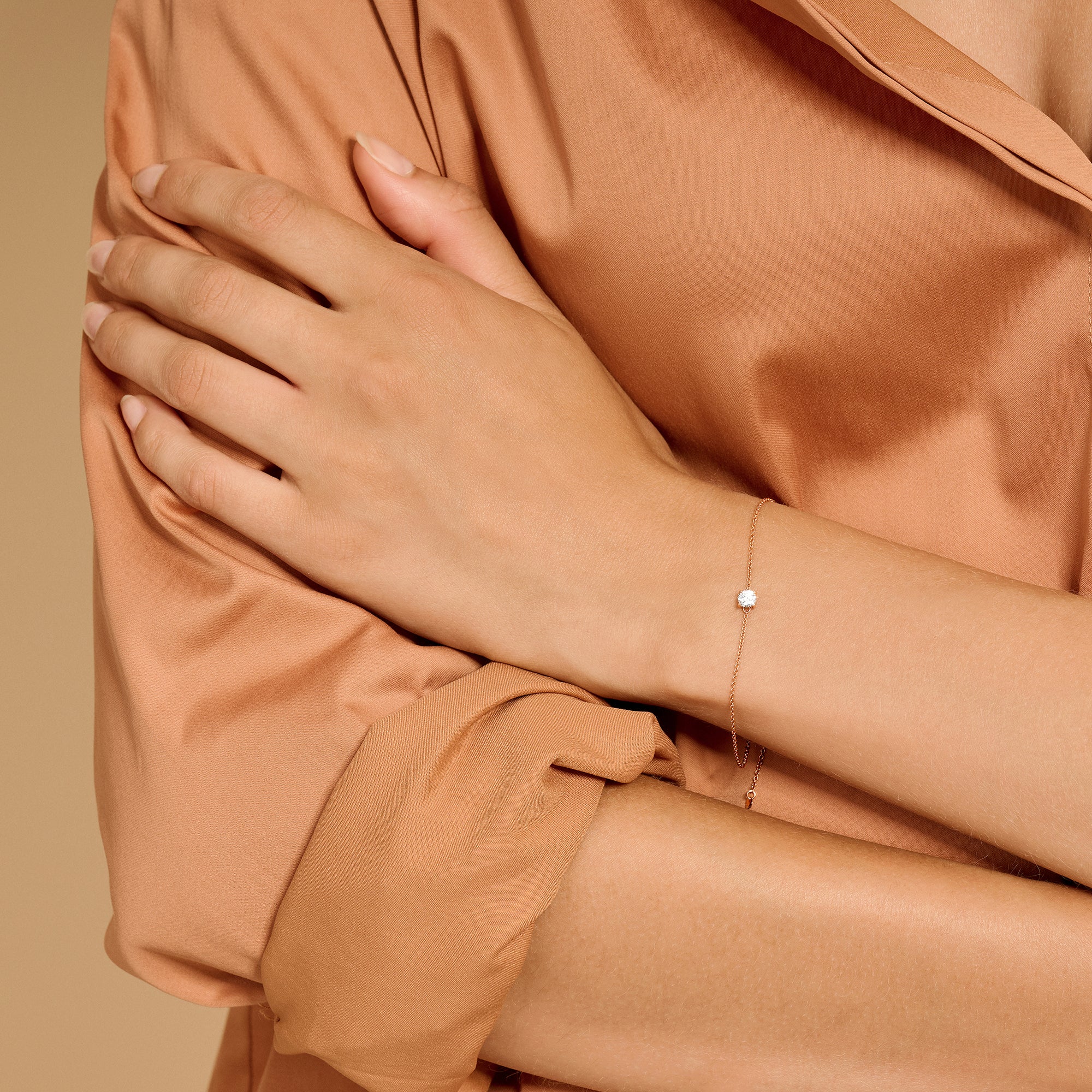 Armband mit Zirkonia 585 Roségold - PERDONA