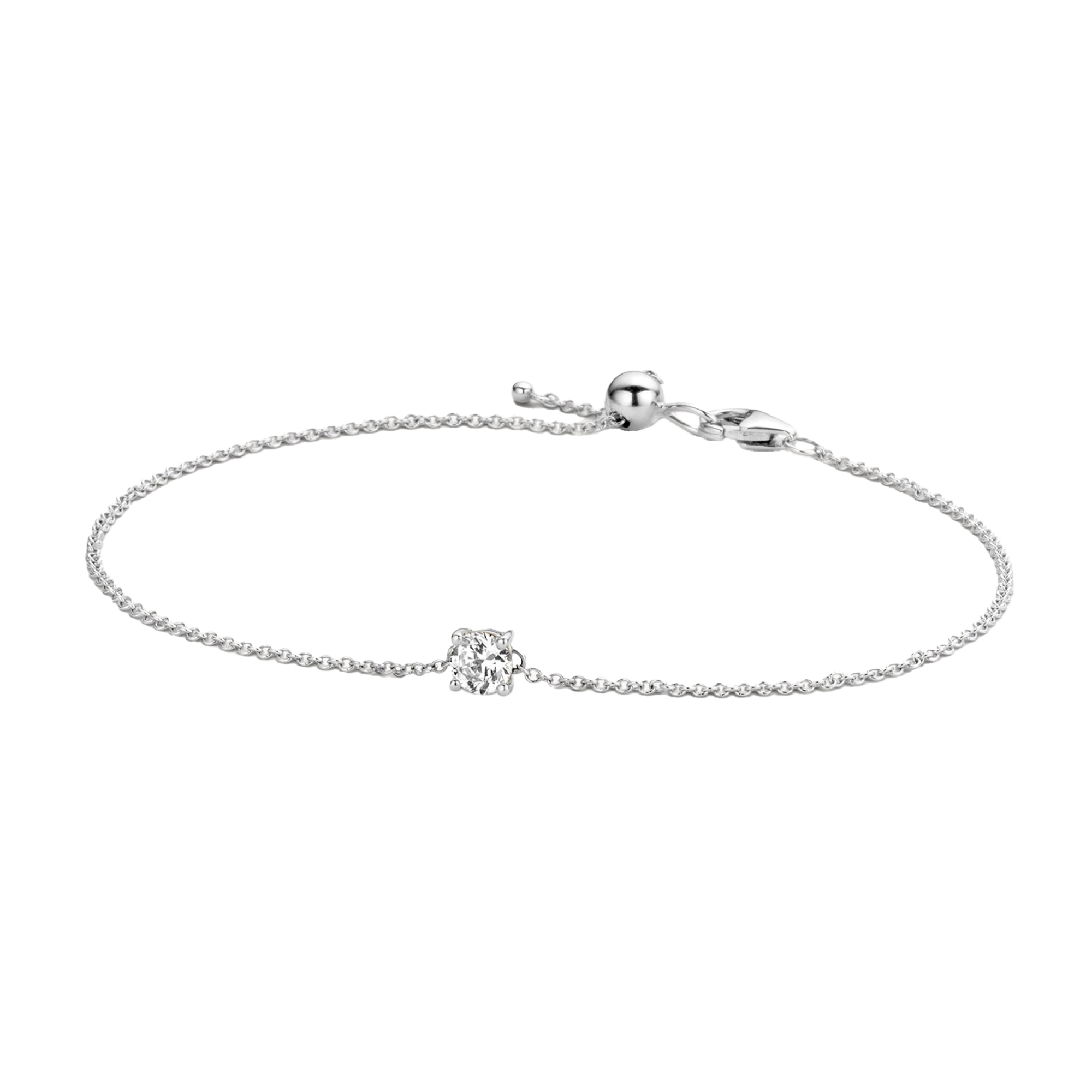 Armband mit Zirkonia 585 Weißgold - PERDONA