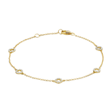 Armband mit ringförmigen Elementen Zirkonia - PERDONA