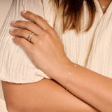Armband mit ringförmigen Elementen Zirkonia - PERDONA