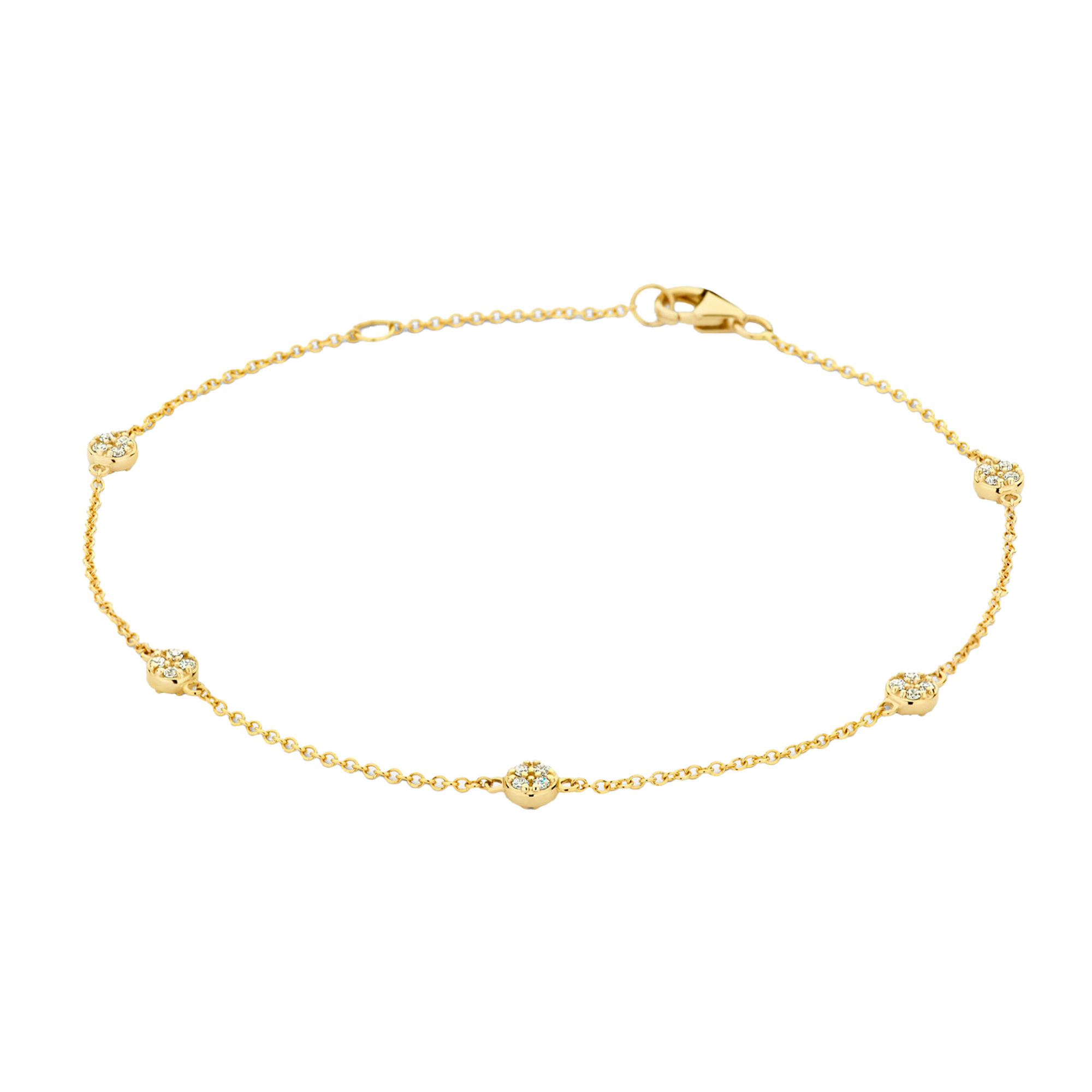 Armband mit runden Elementen und Pavé-Zirkonia - PERDONA