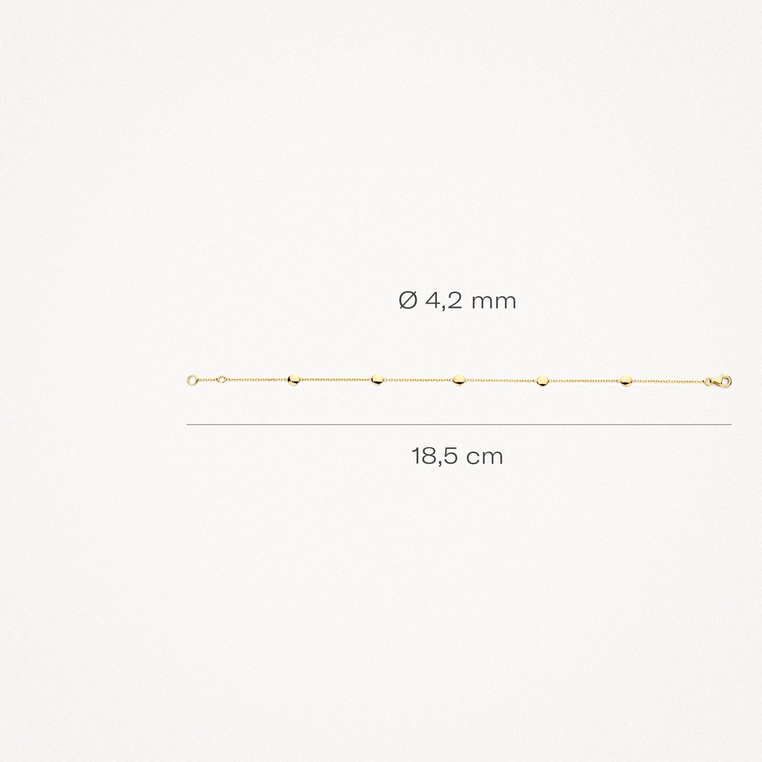 Armband mit runden Plättchen - PERDONA
