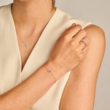 Armband mit zwei verschlungenen Ringen - PERDONA