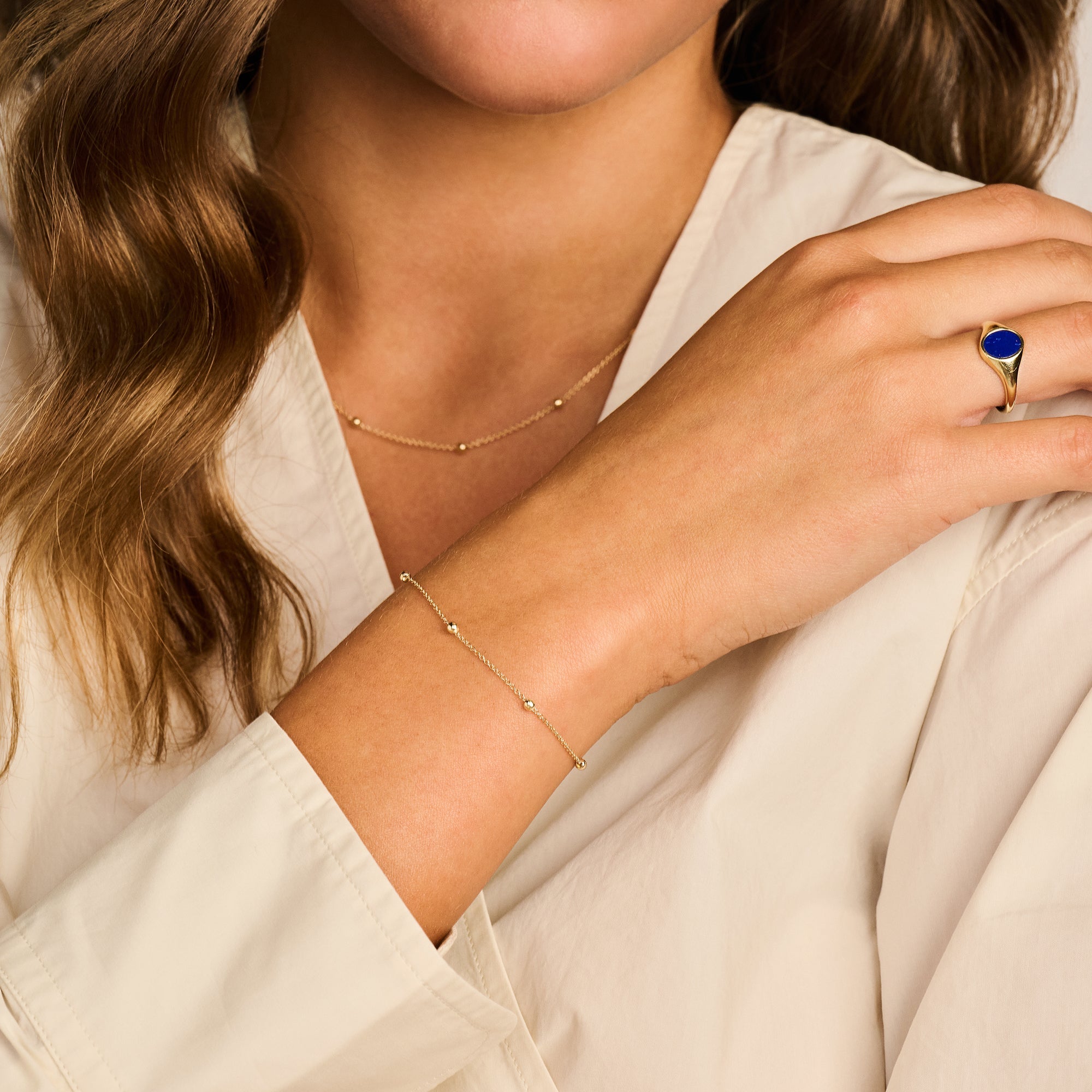Armband mit Goldkugeln - PERDONA