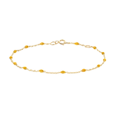 Armband mit karamellfarbenen Kunstharzsteinen - PERDONA