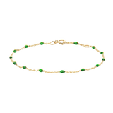 Armband mit grünen Kunstharzsteinen - PERDONA
