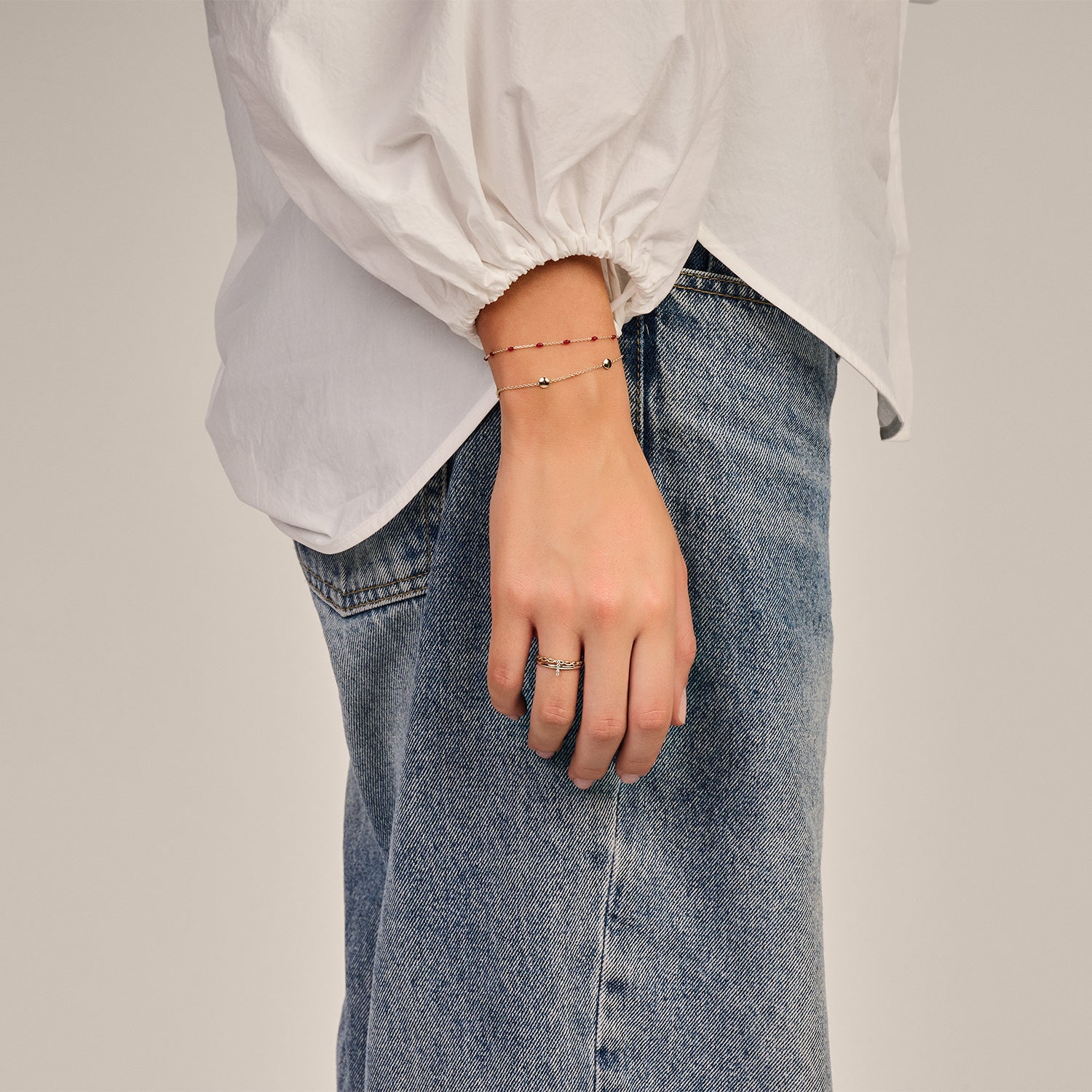 Armband mit runden Plättchen - PERDONA