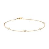 Armband mit Zirkonia in glatter Fassung 585er Gold - PERDONA