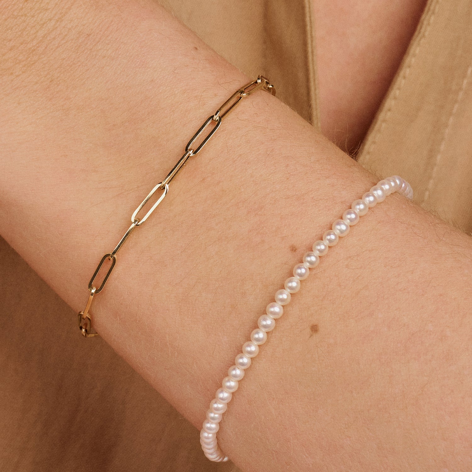 Klassisches Perlenarmband - PERDONA