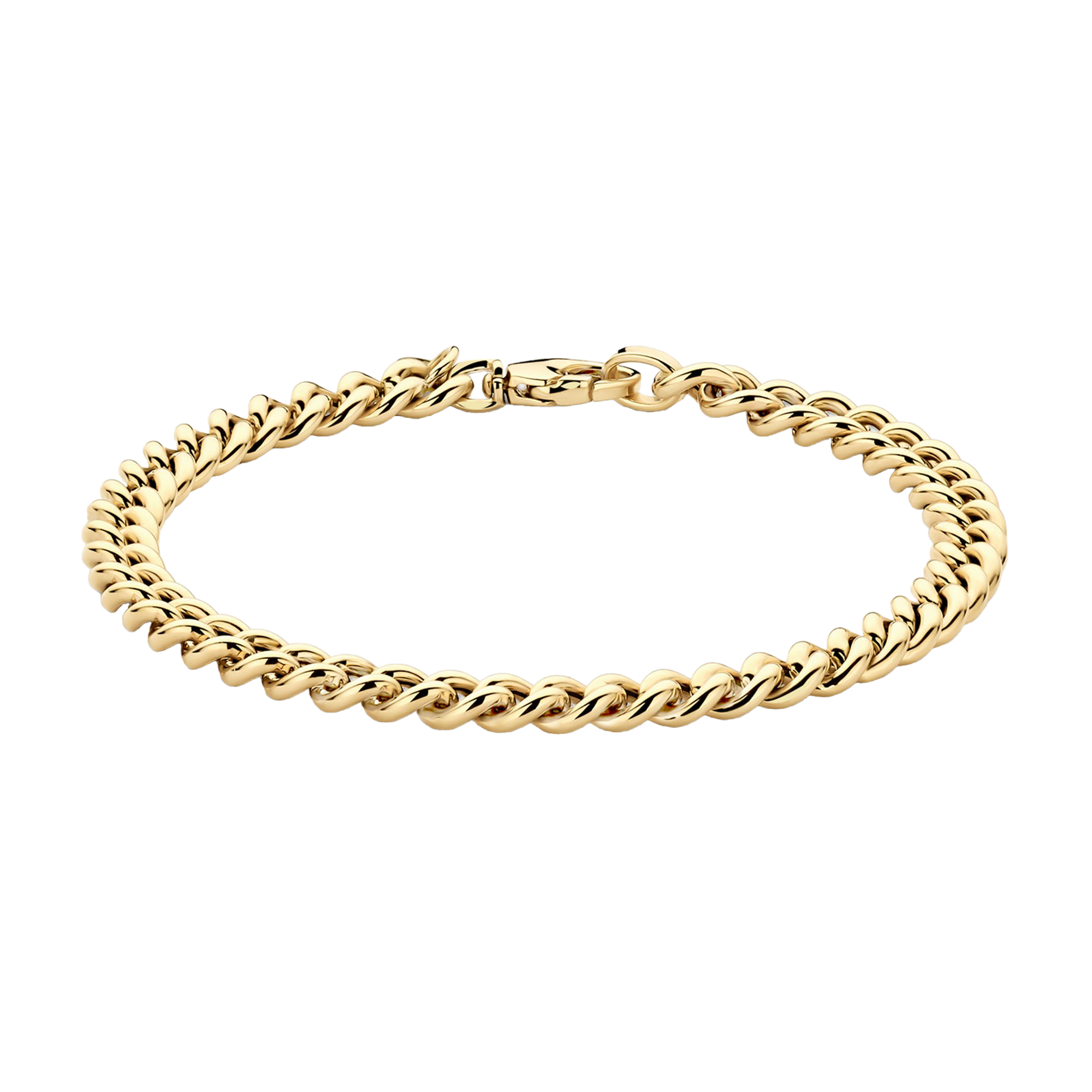 Armband mit breiten Gourmetgliedern - PERDONA