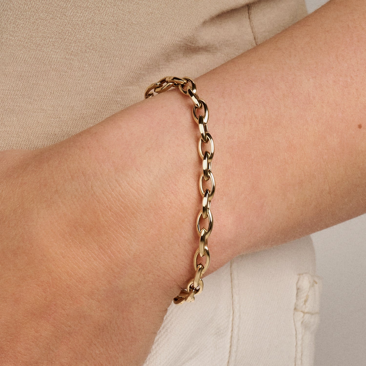 Armband mit Jasseron-Gliedern - PERDONA